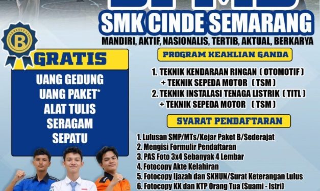 SPMB SMK CINDE TAHUN AJARAN 2026/2027